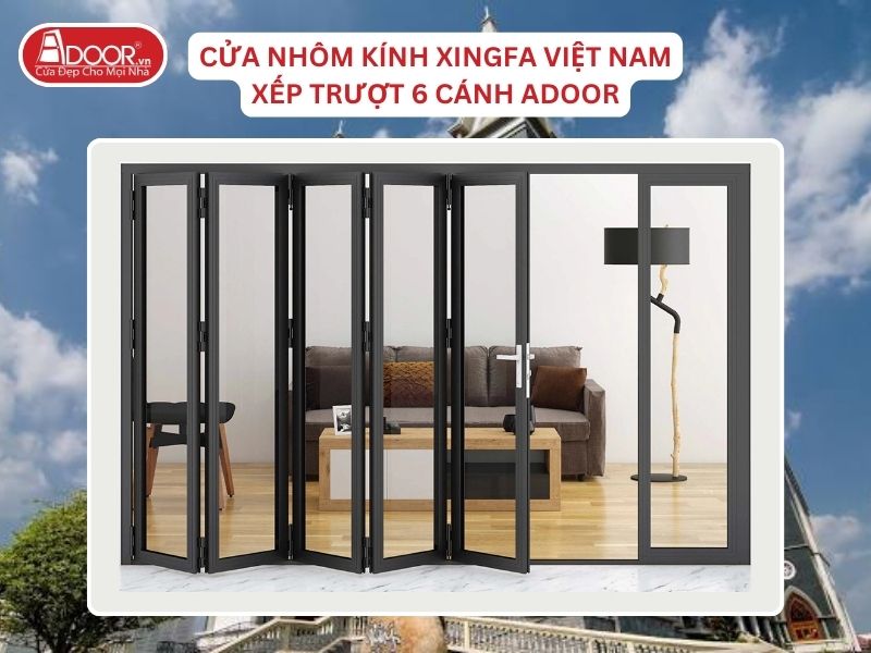 Cửa Mở Xếp Trượt 6 Cánh Adoor Nhôm Kính Xingfa Tại Thủ Dầu Một Nhôm Việt Nam Cửa Mở Xếp Trượt 6 Cánh Adoor Nhôm Kính Xingfa Tại Thủ Dầu Một Nhôm Việt Nam