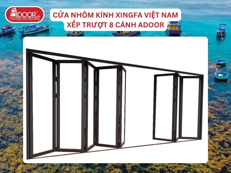 Cửa Mở Xếp Trượt 8 Cánh Adoor Nhôm Kính Xingfa Tại Quy Nhơn Nhôm Việt Nam Cửa Mở Xếp Trượt 8 Cánh Adoor Nhôm Kính Xingfa Tại Quy Nhơn Nhôm Việt Nam