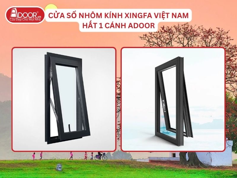 Cửa Sổ Mở Hất 1 Cánh Nhôm Kính Xingfa Tại Bắc Giang Hệ Việt Nam Adoor Cửa Sổ Mở Hất 1 Cánh Nhôm Kính Xingfa Tại Bắc Giang Hệ Việt Nam Adoor