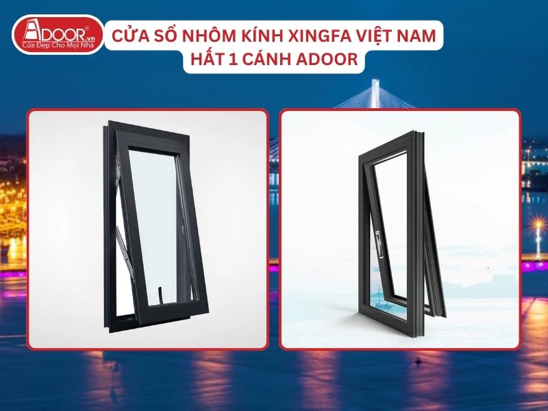 Cửa Sổ Mở Hất 1 Cánh Nhôm Kính Xingfa Tại Đồng Hới Hệ Việt Nam Adoor Cửa Sổ Mở Hất 1 Cánh Nhôm Kính Xingfa Tại Đồng Hới Hệ Việt Nam Adoor