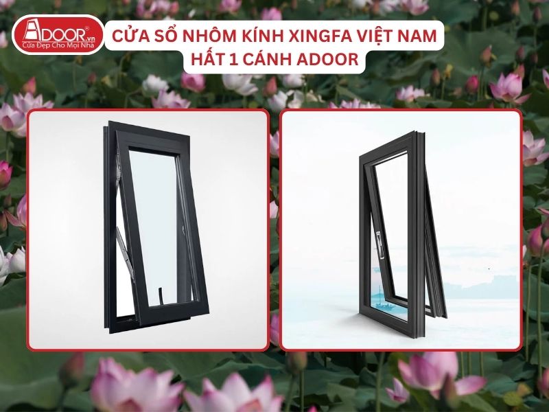 Cửa Sổ Mở Hất 1 Cánh Nhôm Kính Xingfa Tại Thái Bình Hệ Việt Nam Adoor