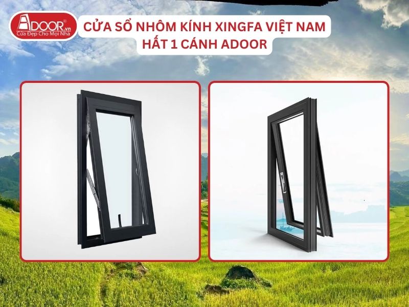 Cửa Sổ Mở Hất 1 Cánh Nhôm Kính Xingfa Tại Thanh Hóa Hệ Việt Nam Adoor Cửa Sổ Mở Hất 1 Cánh Nhôm Kính Xingfa Tại Thanh Hóa Hệ Việt Nam Adoor