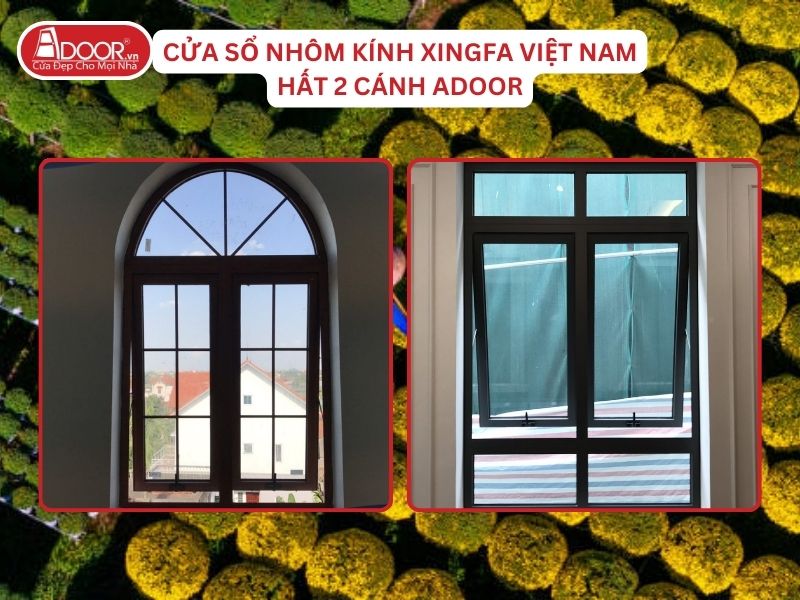 Cửa Sổ Mở Hất 2 Cánh Nhôm Kính Xingfa Tại Bến Tre Hệ Việt Nam Adoor