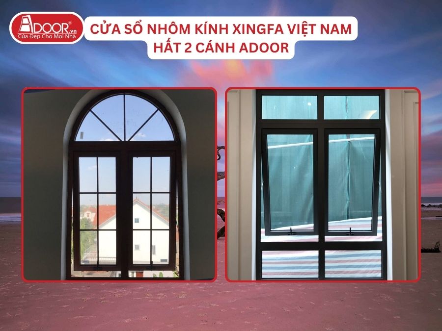 Cửa Sổ Mở Hất 2 Cánh Nhôm Kính Xingfa Tại Cẩm Phả Hệ Việt Nam Adoor