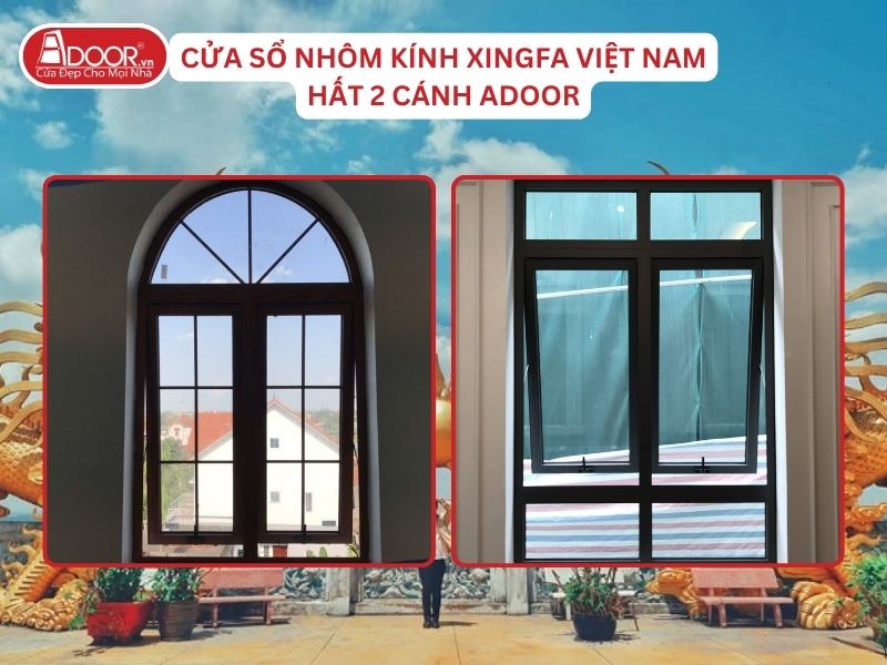 Cửa Sổ Mở Hất 2 Cánh Nhôm Kính Xingfa Tại Dĩ An Hệ Việt Nam Adoor Cửa Sổ Mở Hất 2 Cánh Nhôm Kính Xingfa Tại Dĩ An Hệ Việt Nam Adoor