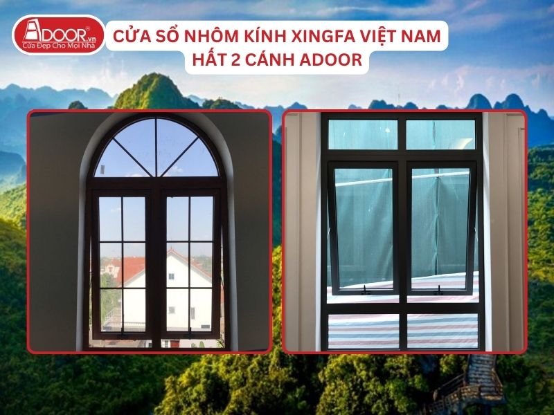 Cửa Sổ Mở Hất 2 Cánh Nhôm Kính Xingfa Tại Hà Nam Hệ Việt Nam Adoor