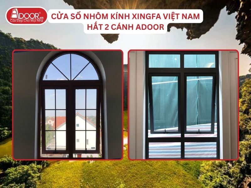 Cửa Sổ Mở Hất 2 Cánh Nhôm Kính Xingfa Tại Hoa Lư Hệ Việt Nam Adoor