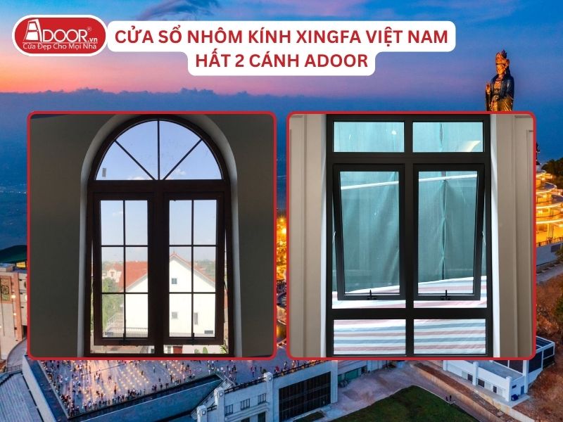 Cửa Sổ Mở Hất 2 Cánh Nhôm Kính Xingfa Tại Tây Ninh Hệ Việt Nam Adoor