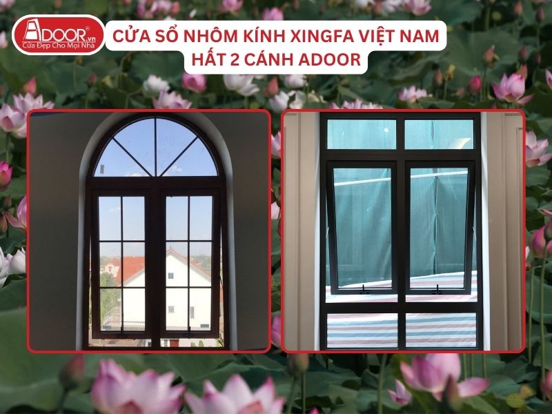 Cửa Sổ Mở Hất 2 Cánh Nhôm Kính Xingfa Tại Thái Bình Hệ Việt Nam Adoor
