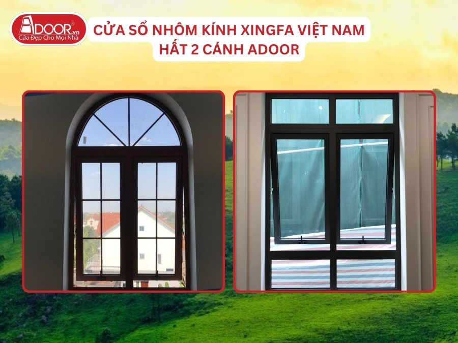 Cửa Sổ Mở Hất 2 Cánh Nhôm Kính Xingfa Tại Uông Bí Hệ Việt Nam Adoor Cửa Sổ Mở Hất 2 Cánh Nhôm Kính Xingfa Tại Uông Bí Hệ Việt Nam Adoor