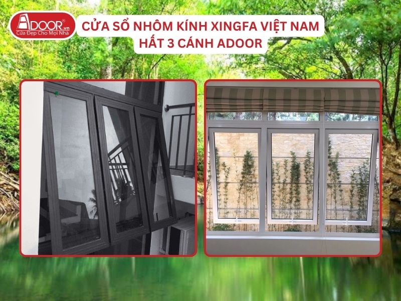 Cửa Sổ Mở Hất 3 Cánh Nhôm Kính Xingfa Tại Đồng Xoài Hệ Việt Nam Adoor Cửa Sổ Mở Hất 3 Cánh Nhôm Kính Xingfa Tại Đồng Xoài Hệ Việt Nam Adoor