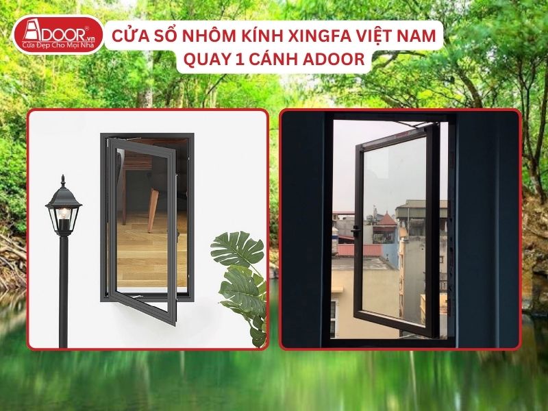 Cửa Sổ Mở Quay 1 Cánh Adoor Nhôm Kính Xingfa Tại Đồng Xoài Hệ Việt Nam Adoor Cửa Sổ Mở Quay 1 Cánh Adoor Nhôm Kính Xingfa Tại Đồng Xoài Hệ Việt Nam Adoor