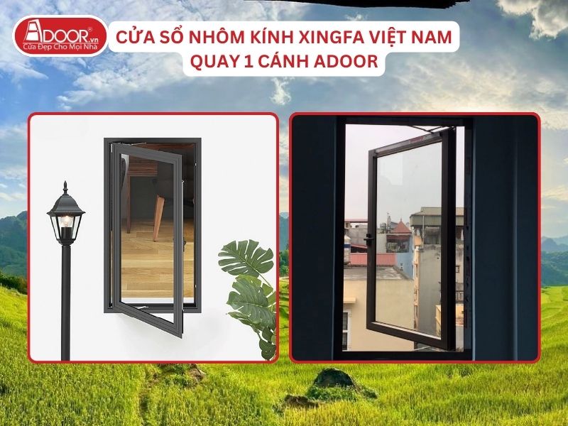 Cửa Sổ Mở Quay 1 Cánh Adoor Nhôm Kính Xingfa Tại Thanh Hóa Hệ Việt Nam Adoor Cửa Sổ Mở Quay 1 Cánh Adoor Nhôm Kính Xingfa Tại Thanh Hóa Hệ Việt Nam Adoor