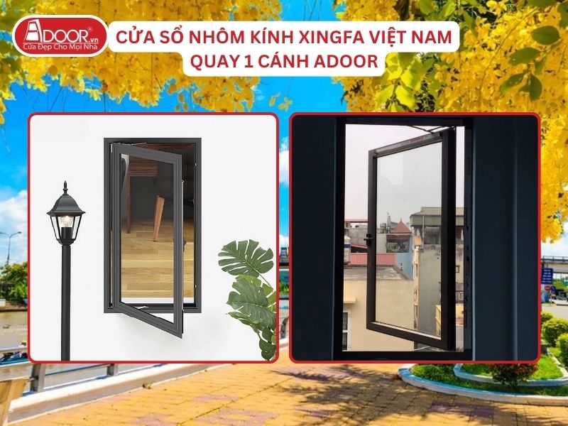 Cửa Sổ Mở Quay 1 Cánh Adoor Nhôm Kính Xingfa Tại Vị Thanh Hệ Việt Nam Adoor Cửa Sổ Mở Quay 1 Cánh Adoor Nhôm Kính Xingfa Tại Vị Thanh Hệ Việt Nam Adoor