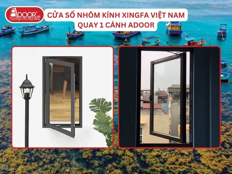 Cửa Sổ Mở Quay 1 Cánh Adoor Nhôm Kính Xingfa Tại Quy Nhơn Nhôm Việt Nam Cửa Sổ Mở Quay 1 Cánh Adoor Nhôm Kính Xingfa Tại Quy Nhơn Nhôm Việt Nam