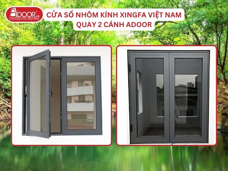 Cửa Sổ Mở Quay 2 Cánh Nhôm Kính Xingfa Tại Đồng Xoài Hệ Việt Nam Adoor Cửa Sổ Mở Quay 2 Cánh Nhôm Kính Xingfa Tại Đồng Xoài Hệ Việt Nam Adoor