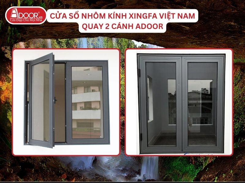 Cửa Sổ Mở Quay 2 Cánh Nhôm Kính Xingfa Tại Gia Nghĩa Hệ Việt Nam Adoor Cửa Sổ Mở Quay 2 Cánh Nhôm Kính Xingfa Tại Gia Nghĩa Hệ Việt Nam Adoor