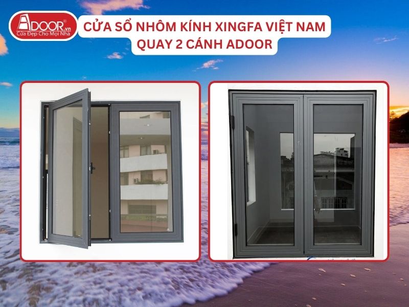 Cửa Sổ Mở Quay 2 Cánh Nhôm Kính Xingfa Tại Sầm Sơn Hệ Việt Nam Adoor Cửa Sổ Mở Quay 2 Cánh Nhôm Kính Xingfa Tại Sầm Sơn Hệ Việt Nam Adoor