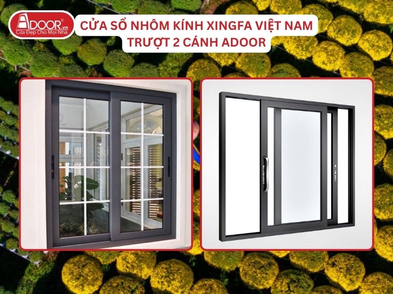 Cửa Sổ Mở Trượt 2 Cánh Nhôm Kính Xingfa Tại Bến Tre Hệ Việt Nam Adoor