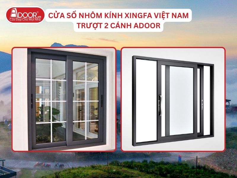Cửa Sổ Mở Trượt 2 Cánh Nhôm Kính Xingfa Tại Lạng Sơn Hệ Việt Nam Adoor Cửa Sổ Mở Trượt 2 Cánh Nhôm Kính Xingfa Tại Lạng Sơn Hệ Việt Nam Adoor