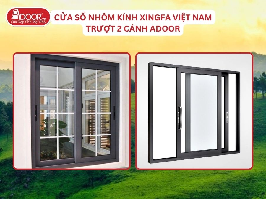 Cửa Sổ Mở Trượt 2 Cánh Nhôm Kính Xingfa Tại Uông Bí Hệ Việt Nam Adoor Cửa Sổ Mở Trượt 2 Cánh Nhôm Kính Xingfa Tại Uông Bí Hệ Việt Nam Adoor