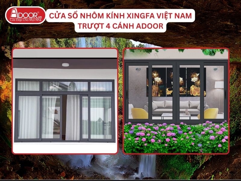 Cửa Sổ Mở Trượt 4 Cánh Nhôm Kính Xingfa Tại Gia Nghĩa Hệ Việt Nam Adoor Cửa Sổ Mở Trượt 4 Cánh Nhôm Kính Xingfa Tại Gia Nghĩa Hệ Việt Nam Adoor