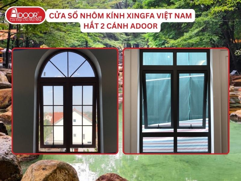 Cửa Sổ Mở Hất 2 Cánh Adoor Nhôm Kính Xingfa Tại Biên Hòa Nhôm Việt Nam