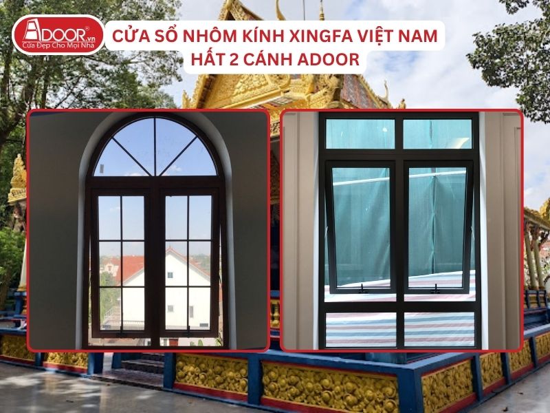 Cửa Sổ Mở Hất 2 Cánh Adoor Nhôm Kính Xingfa Tại Sóc Trăng Nhôm Việt Nam