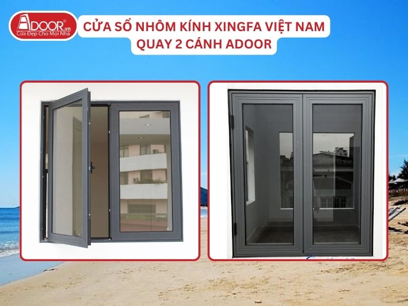 Cửa Sổ Mở Quay 2 Cánh Adoor Nhôm Kính Xingfa Tại Hà Tĩnh Nhôm Việt Nam Cửa Sổ Mở Quay 2 Cánh Adoor Nhôm Kính Xingfa Tại Hà Tĩnh Nhôm Việt Nam