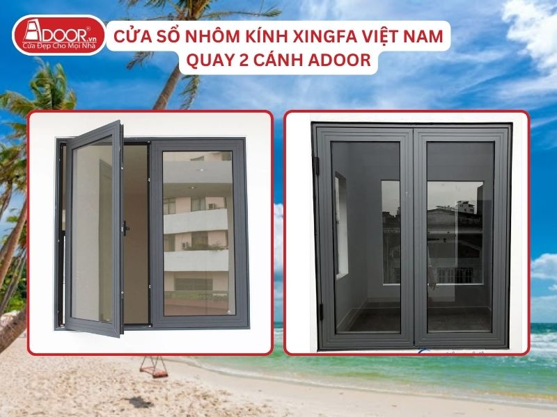 Cửa Sổ Mở Quay 2 Cánh Adoor Nhôm Kính Xingfa Tại Kiên Giang Nhôm Việt Nam Cửa Sổ Mở Quay 2 Cánh Adoor Nhôm Kính Xingfa Tại Kiên Giang Nhôm Việt Nam