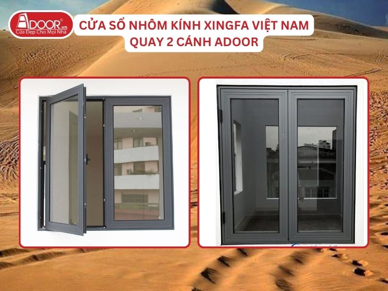 Cửa Sổ Mở Quay 2 Cánh Adoor Nhôm Kính Xingfa Tại Phan Thiết Nhôm Việt Nam Cửa Sổ Mở Quay 2 Cánh Adoor Nhôm Kính Xingfa Tại Phan Thiết Nhôm Việt Nam