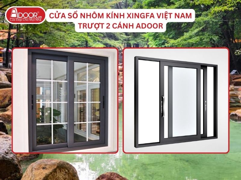 Cửa Sổ Mở Trượt 2 Cánh Adoor Nhôm Kính Xingfa Tại Biên Hòa Nhôm Việt Nam