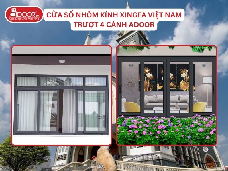 Cửa Sổ Mở Trượt 4 Cánh Adoor Nhôm Kính Xingfa Tại Thủ Dầu Một Nhôm Việt Nam Cửa Sổ Mở Trượt 4 Cánh Adoor Nhôm Kính Xingfa Tại Thủ Dầu Một Nhôm Việt Nam