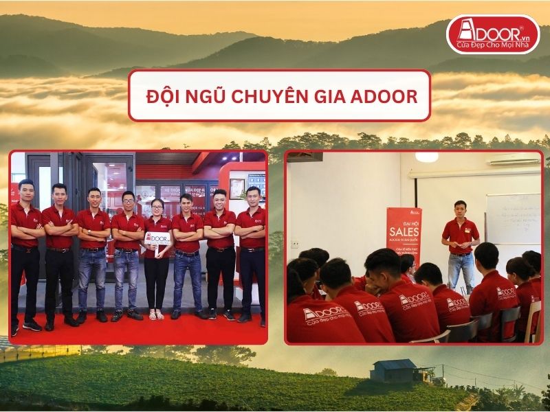 Đội ngũ Adoor chuyên nghiệp phục vụ khách hàng tại Bảo Lộc