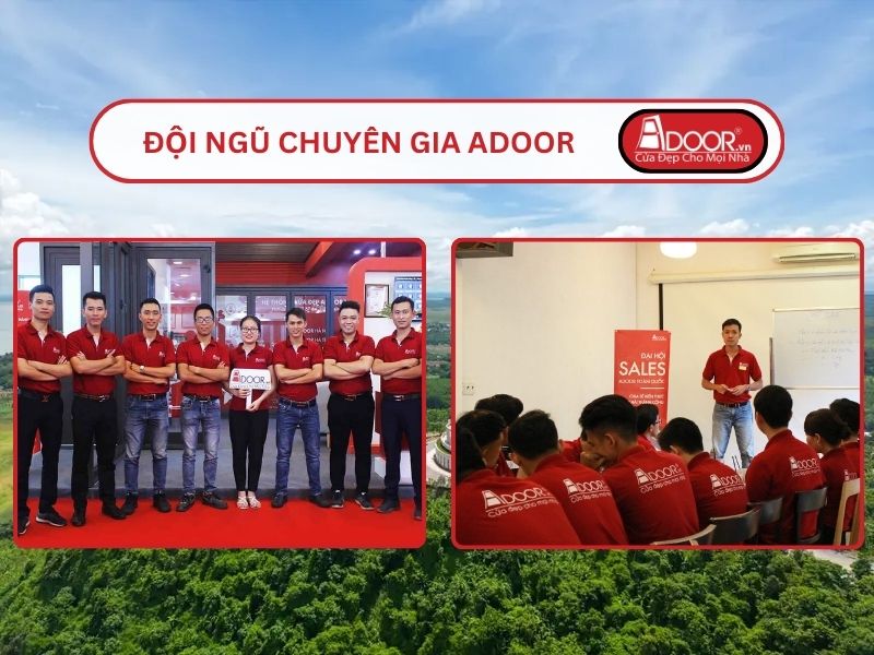 Đội ngũ Adoor chuyên nghiệp phục vụ khách hàng tại Biên Hòa
