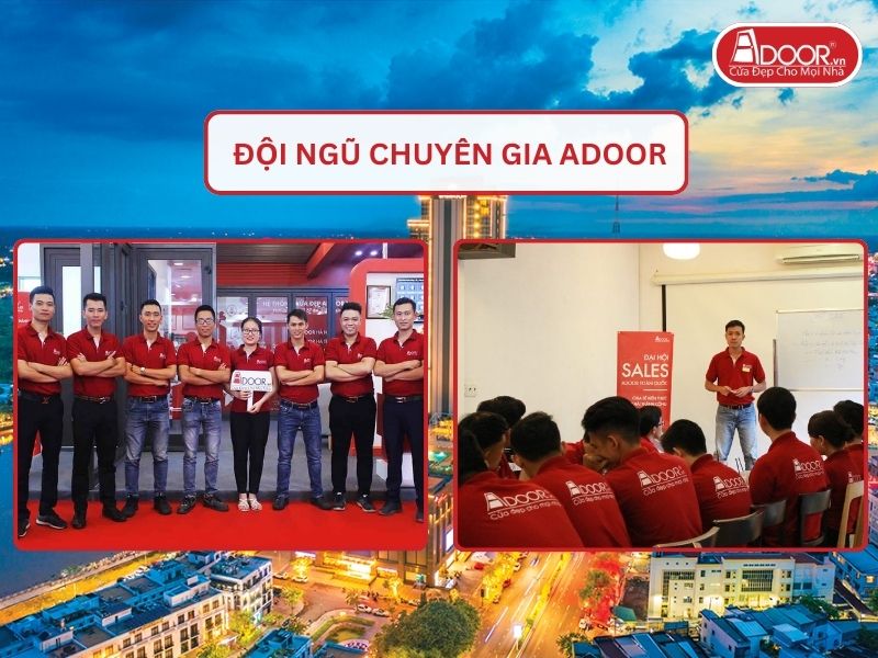 Đội ngũ Adoor chuyên nghiệp phục vụ khách hàng tại Cần Thơ