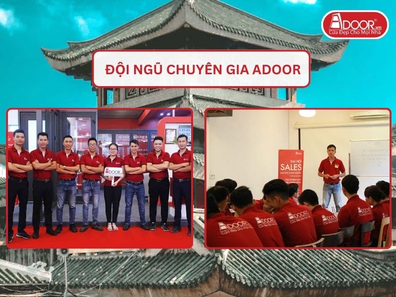 Đội ngũ Adoor chuyên nghiệp phục vụ khách hàng tại Châu Đốc