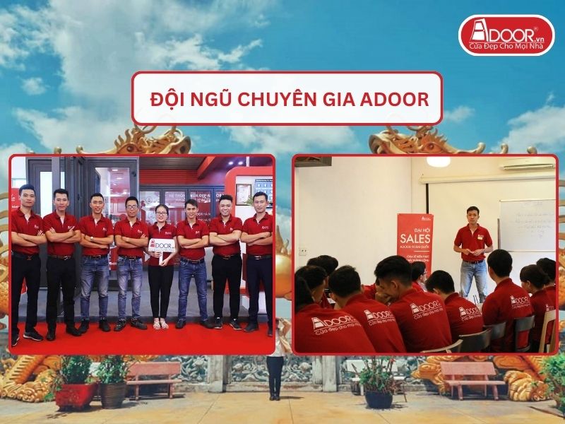 Đội ngũ Adoor chuyên nghiệp phục vụ khách hàng tại Dĩ An