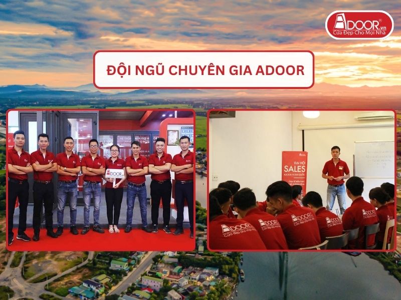 Đội ngũ Adoor chuyên nghiệp phục vụ khách hàng tại Đông Hà