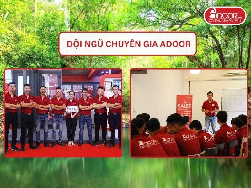 Đội ngũ Adoor chuyên nghiệp phục vụ khách hàng tại Đồng Xoài