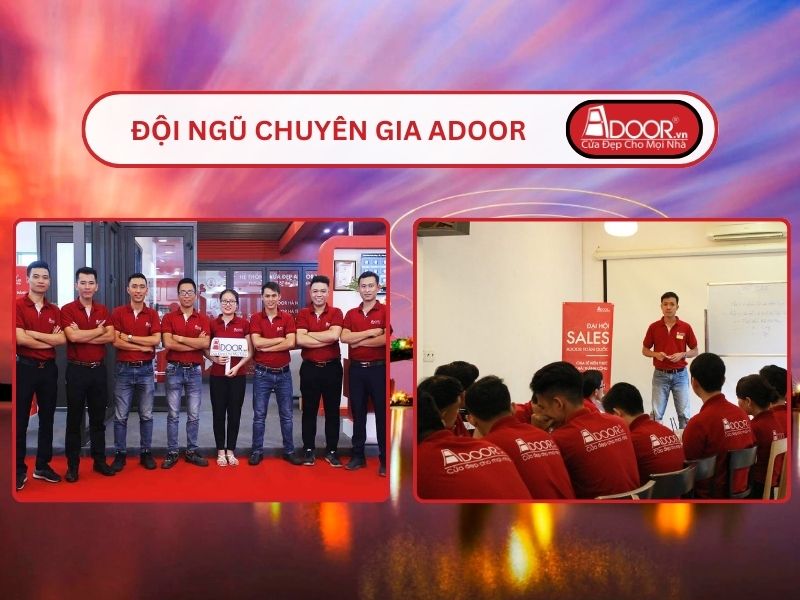 Đội ngũ Adoor chuyên nghiệp phục vụ khách hàng tại Hải Phòng