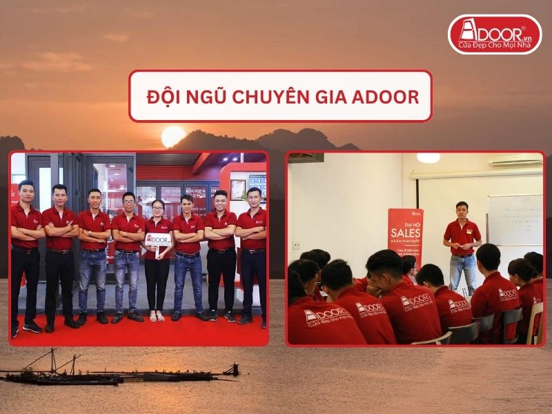 Đội ngũ Adoor chuyên nghiệp phục vụ khách hàng tại Hòa Bình