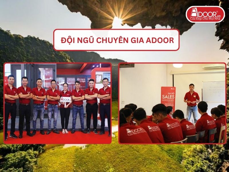Đội ngũ Adoor chuyên nghiệp phục vụ khách hàng tại Hoa Lư