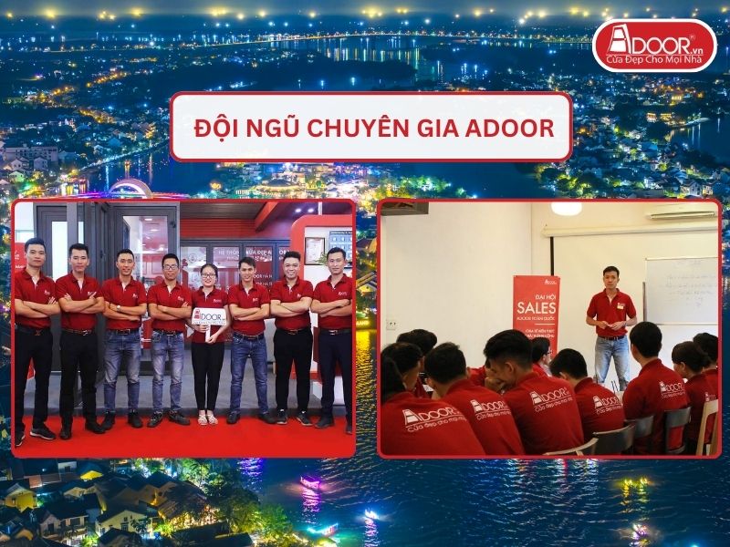 Đội ngũ Adoor chuyên nghiệp phục vụ khách hàng tại Hội An