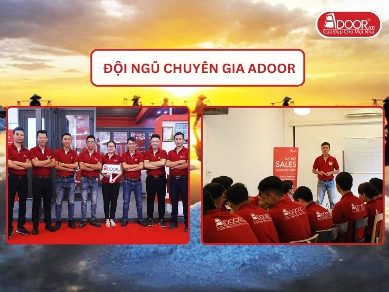 Đội ngũ Adoor chuyên nghiệp phục vụ khách hàng tại Nam Định