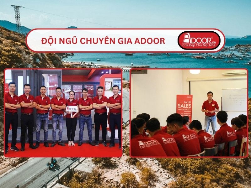 Đội ngũ Adoor chuyên nghiệp phục vụ khách hàng tại Phan Rang