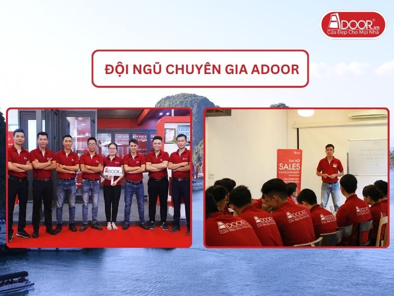 Đội ngũ Adoor chuyên nghiệp phục vụ khách hàng tại Quảng Ninh