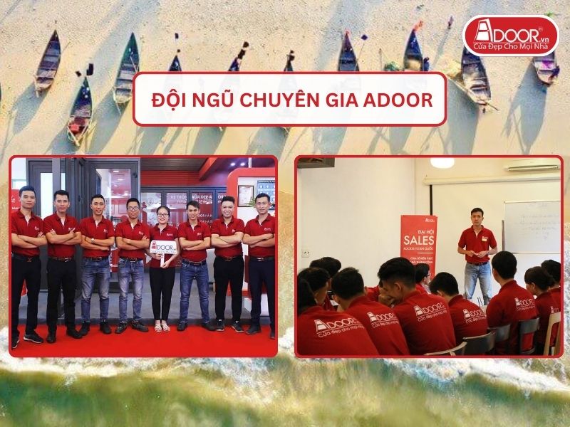Đội ngũ Adoor chuyên nghiệp phục vụ khách hàng tại Tam Kỳ