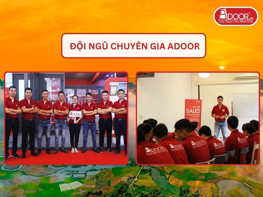Đội ngũ Adoor chuyên nghiệp phục vụ khách hàng tại Thái Nguyên