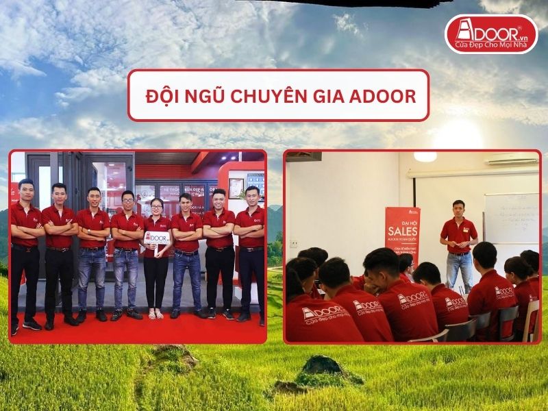 Đội ngũ Adoor chuyên nghiệp phục vụ khách hàng tại Thanh Hóa